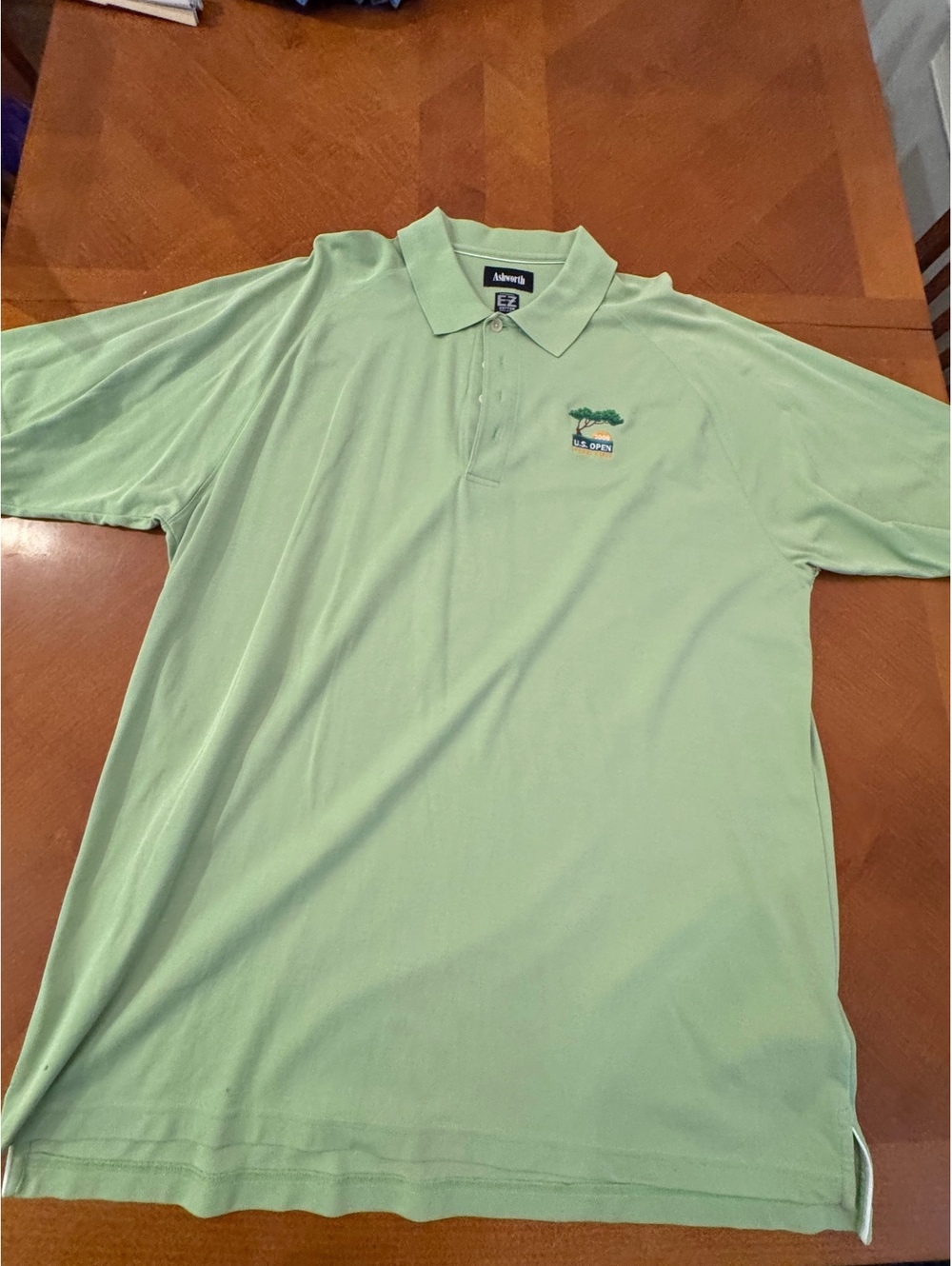 Vintage Ashworth 2008 U.S. Open Torrey Pines Polo Shirt XXL Light Green 603